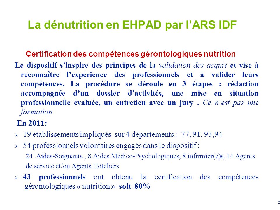 Pr Vention De La D Nutrition En Ehpad Poursuite Du Programme Ppt